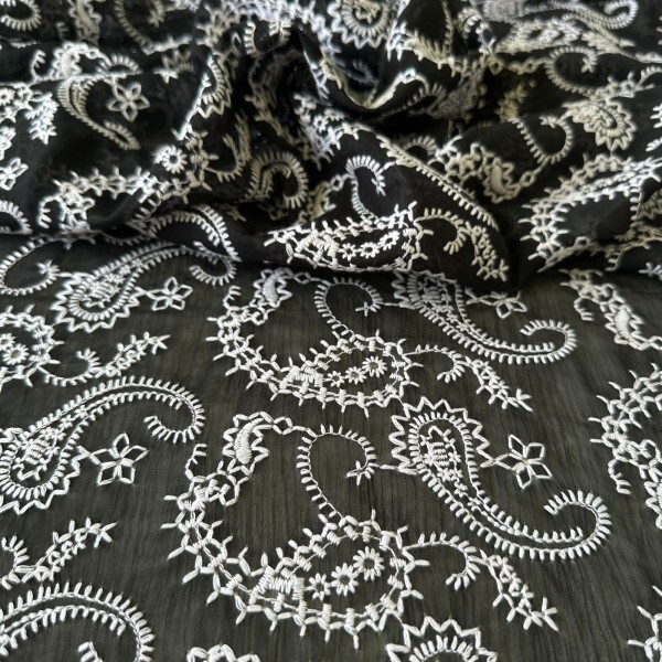 Georgette Bordado - Cashmere